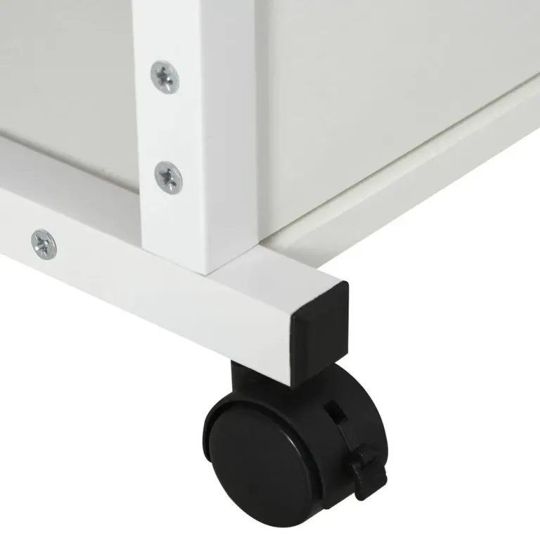 Sidobord med Hjul Höjdjusterbart 2 –82 cm Rullbar Formad