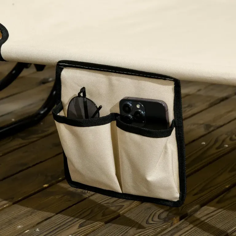 Solsäng 2-pack 5 Rygglägen Hållbar 190 x 60 x 30 cm