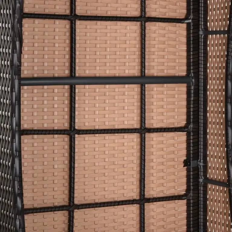 Solsäng Hållbar Mörkbrun Konstrotting 200 x 73 x 30–103 cm