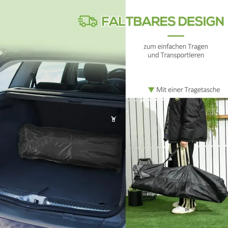 Solsäng Solstol Hopfällbar Campingsäng med Väska Tältsäng 68