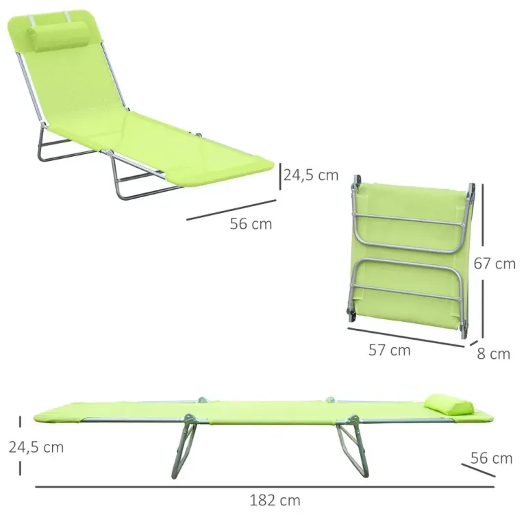 Solstol Blandade Färger Textil