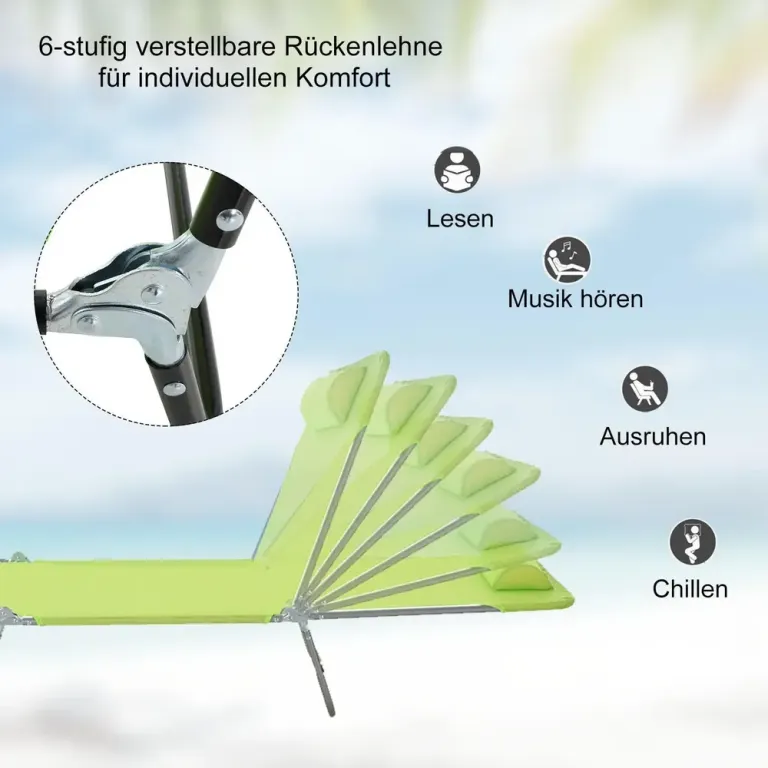Solstol Blandade Färger Textil