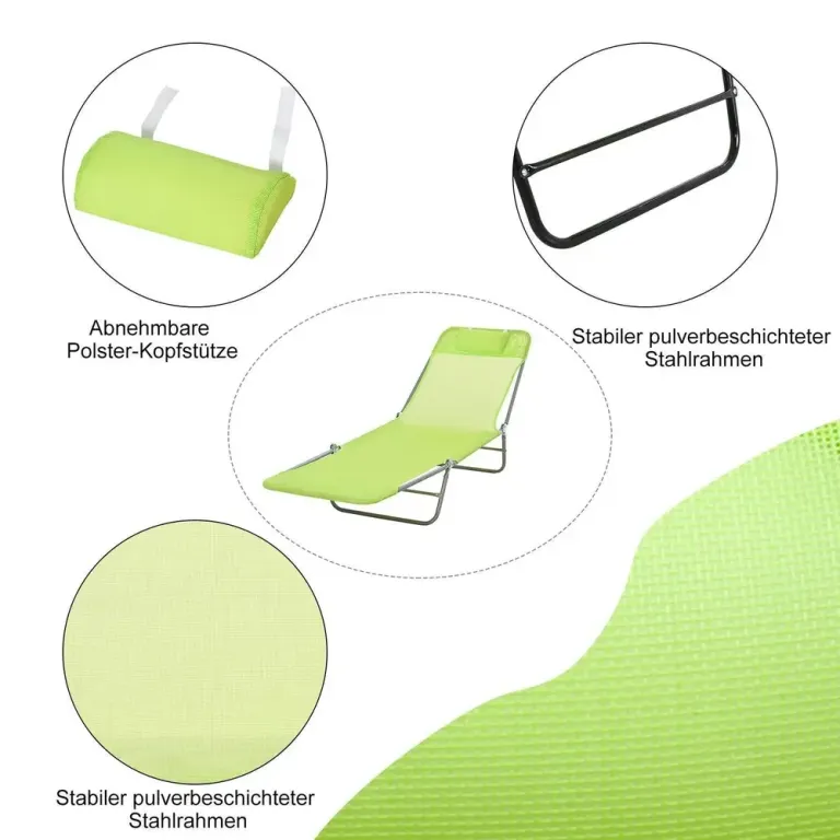 Solstol Blandade Färger Textil