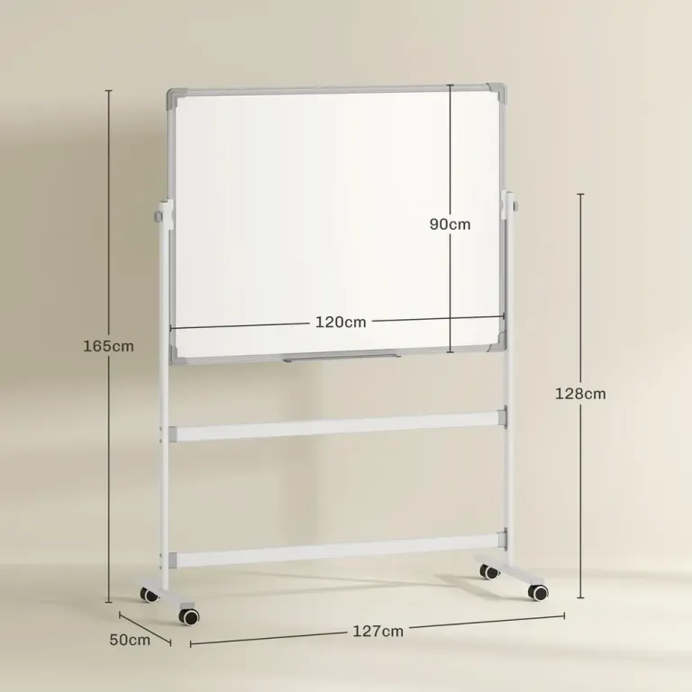 Sopkärl Sorteringskärl Silver Whiteboard Tavla Stativ Rullbar