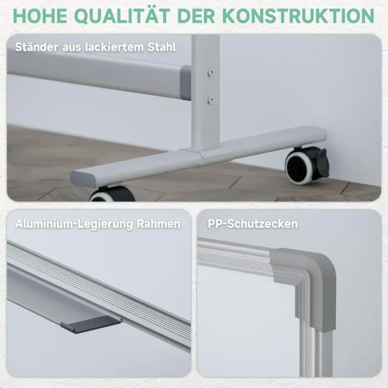 Sopkärl Sorteringskärl Silver Whiteboard Tavla Stativ Rullbar