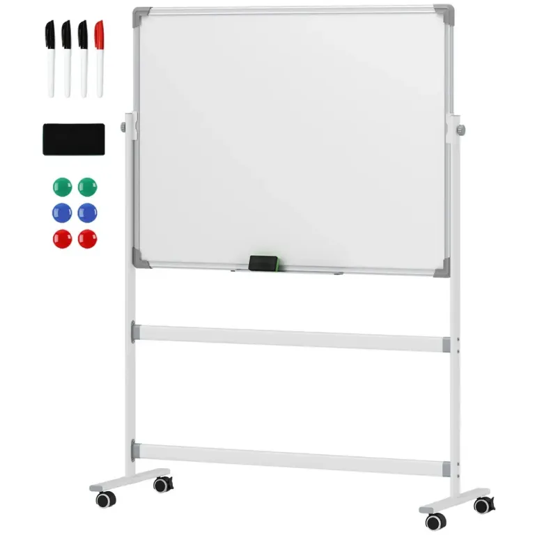Sopkärl Sorteringskärl Silver Whiteboard Tavla Stativ Rullbar