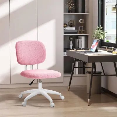 Kontorsstol Rosa av Sammet och Metall