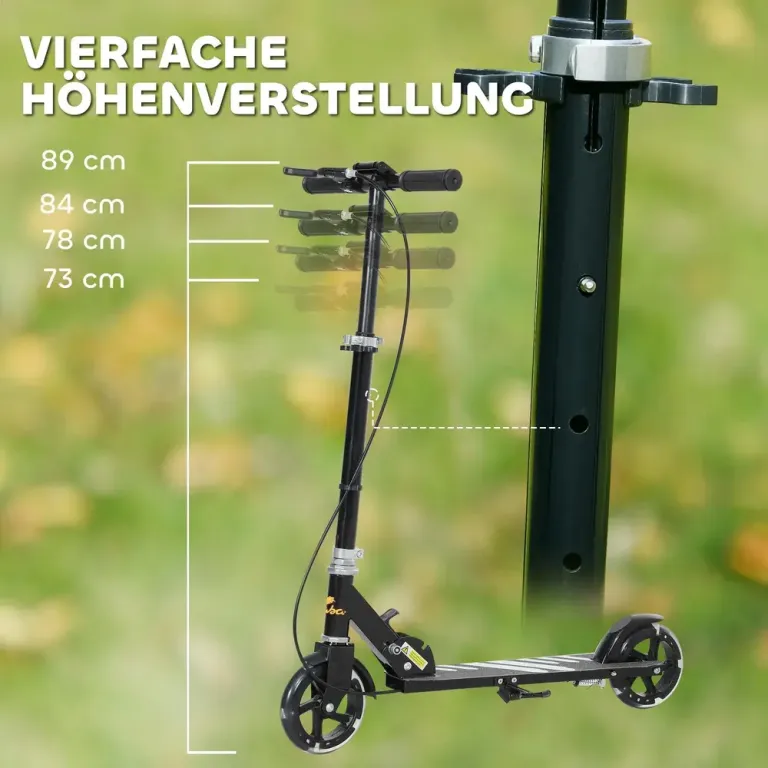 Sparkcykel för Barn med Dubbla Bromsar och Hopfällbar Justerbar Hjul