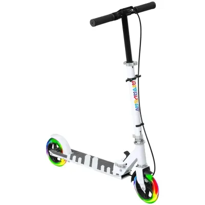 Sparkcykel för Barn med Dubbla Bromsar och Hopfällbar Barnskoter