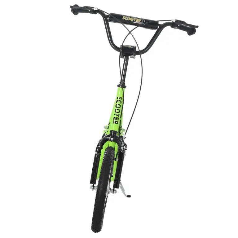 Sparkcykel för Barn med Handbroms, Grön Luftgummidäck