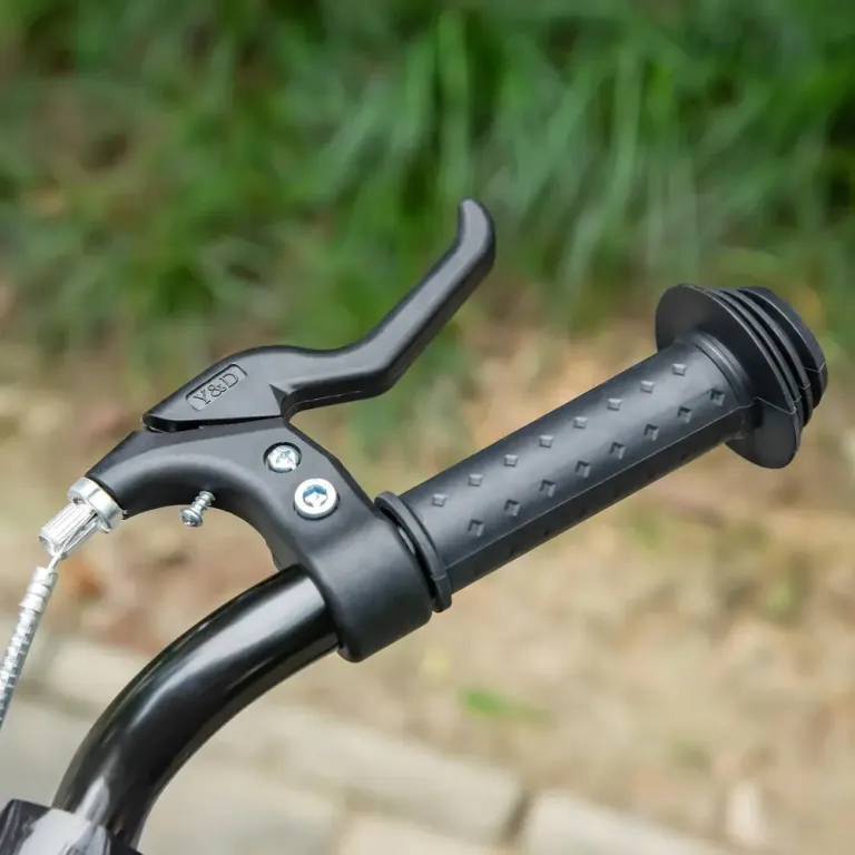 Sparkcykel för Barn med Korg och Broms Blå Skoter Luftgummi Däck