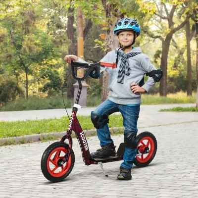 Sparkcykel för Barn med Styre och Broms för Lek och Motion Justerbar