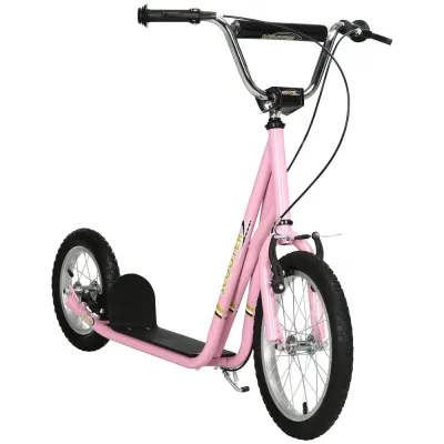 Sparkcykel med Handbroms 16 Tum -100 cm Skoter Luftgummi Däck Tums