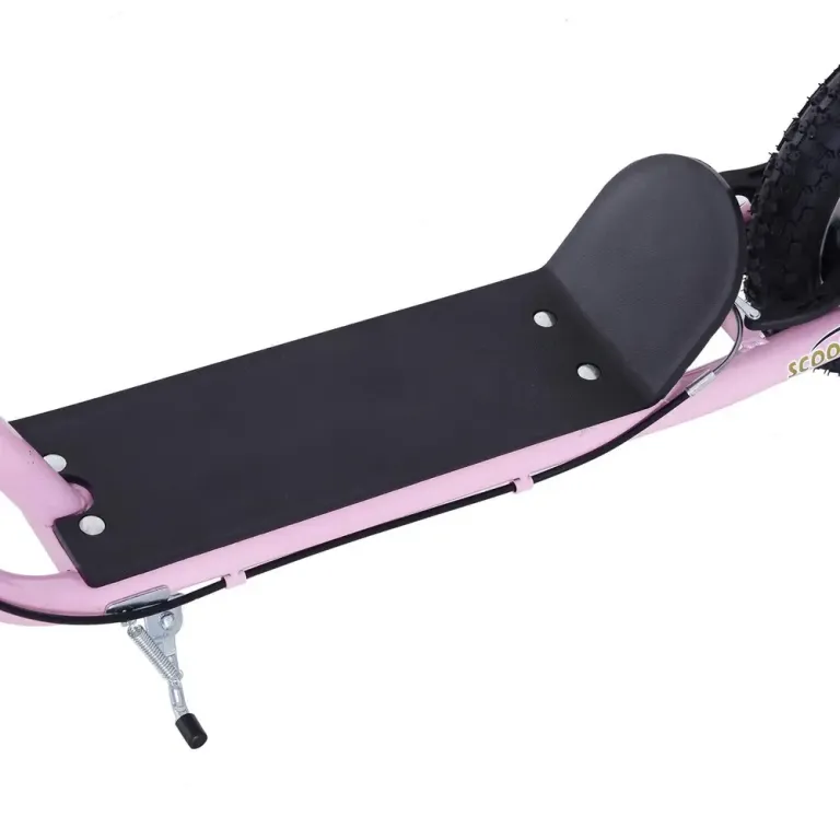 Sparkcykel med Luftdäck 16 Tum Skoter för Barn Luftgummi Rosa