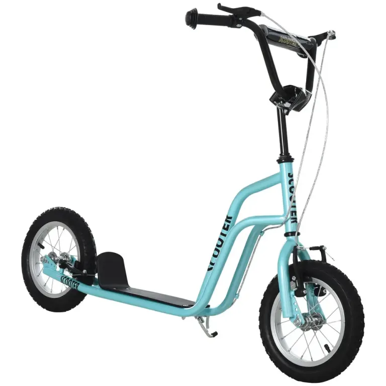 Sparkcykel med Luftdäck för Barn -80 cm Skoter Luftgummidäck Sänkbar