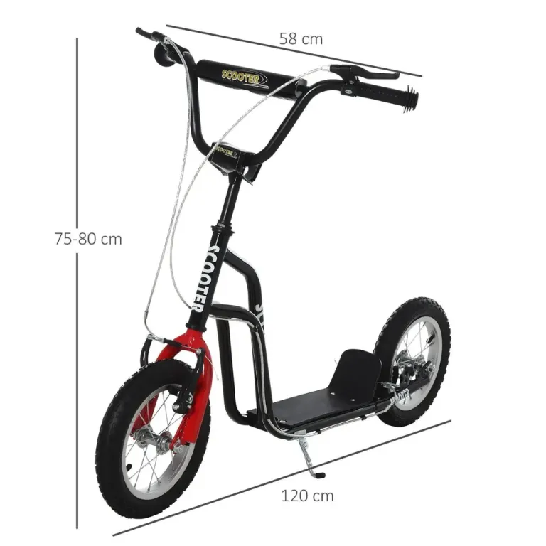 Sparkcykel med Luftdäck för Barn -80 cm Skoter Luftgummi