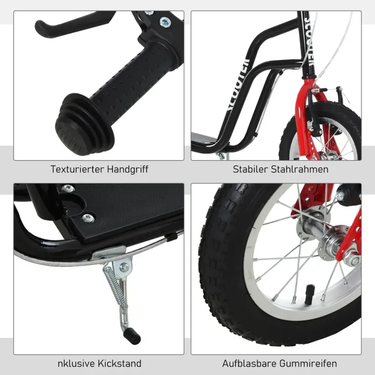 Sparkcykel med Luftdäck för Barn -80 cm Skoter Luftgummi