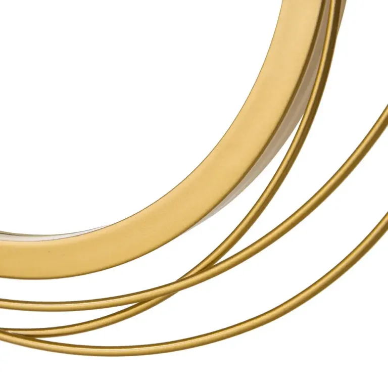 Spegelset Väggspeglar Guld av Glas och Metall Dekorativ Väggspegel