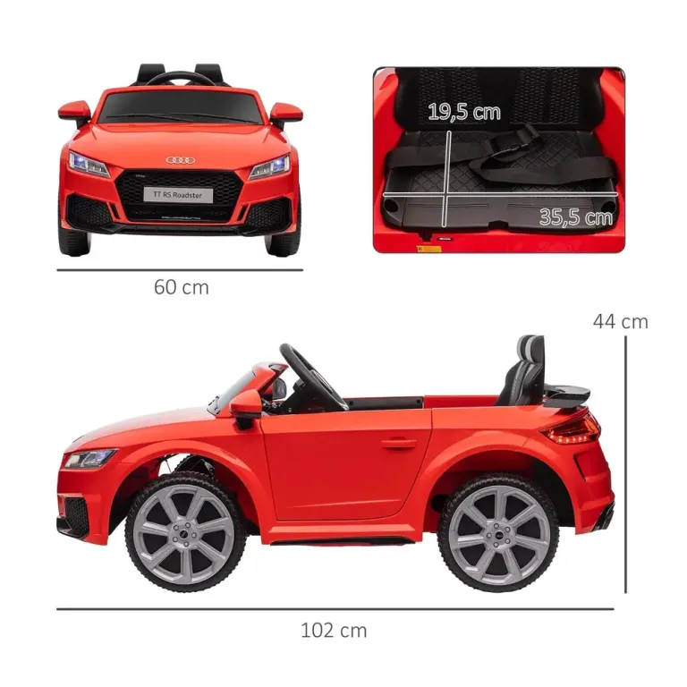 Sportig Elbil för Barn med Fjärrkontroll Audi Roadster