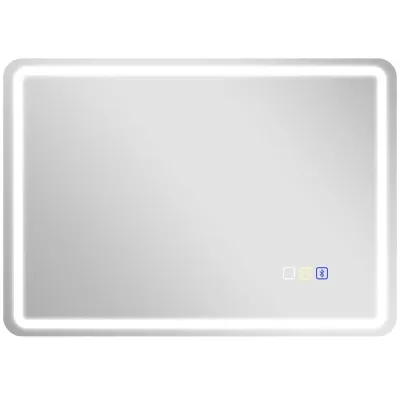 Badrumsspegel med LED-Belysning Anti-Imma 3 Färger, Silver