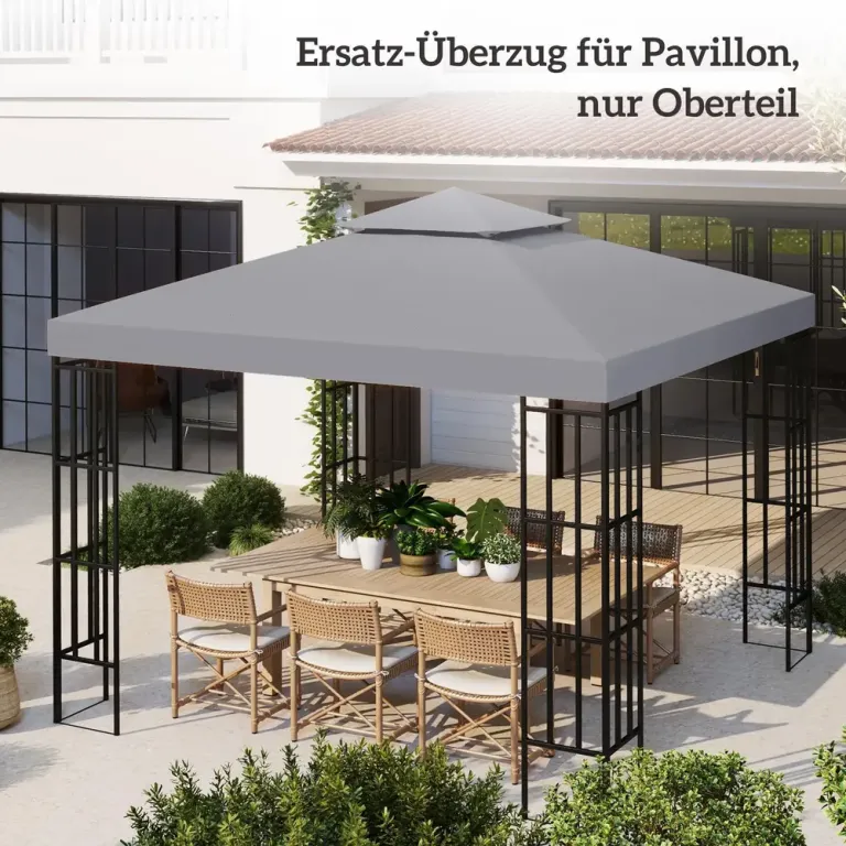 Paviljontak Prisvärd Ljusgrå för Paviljong som 3 x 3 m