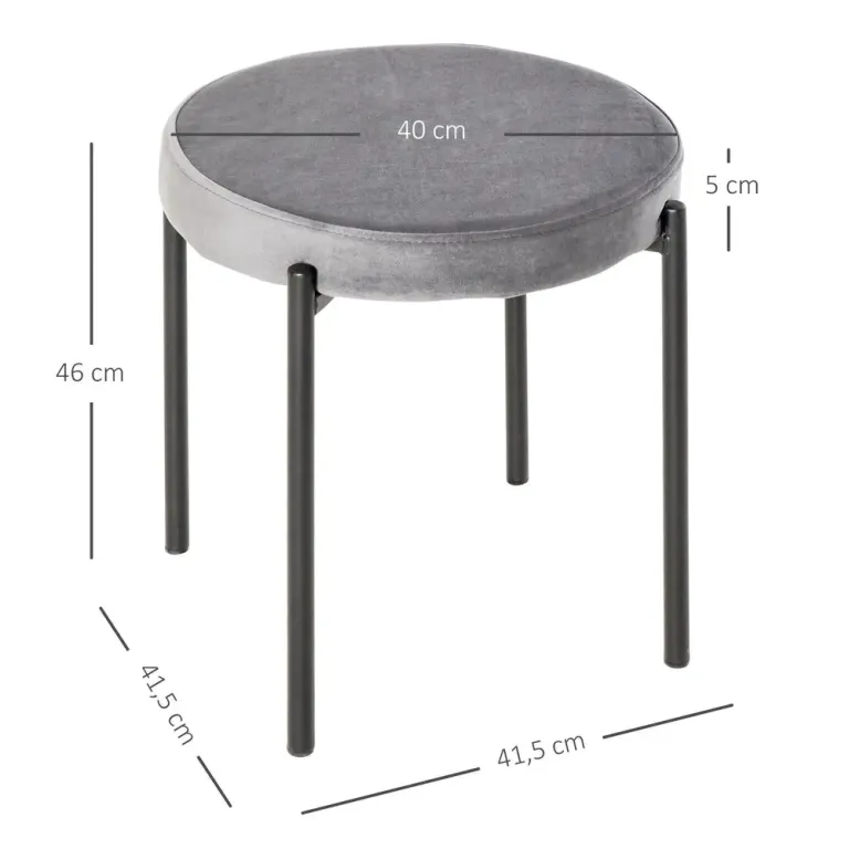 Stapelbara Pallar i 4-Pack Köksstolar 41,5 x x 46 cm Matstolar