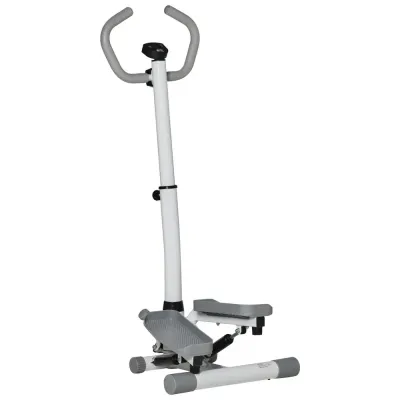 Stepper Ergonomisk Vit Metall –128 cm Trappmaskin Justerbart Display