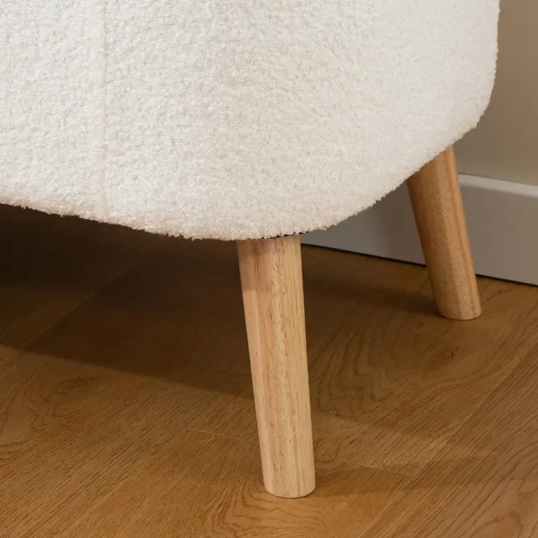 Stoppad Förvaringspall 65 l Utrymme i, Cremevit Förvaringsbänk Sits
