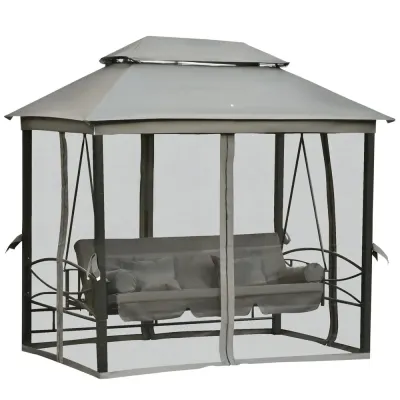 Stor Hammock med Sidoväggar 3-Sitsig 256 x 172 x 248 cm