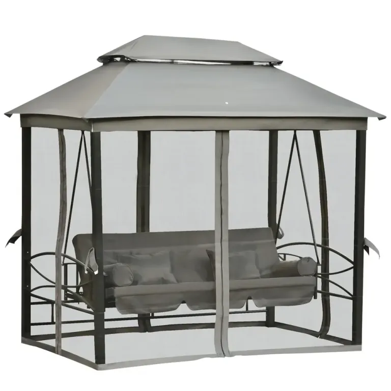 Stor Hammock med Sidoväggar 3-Sitsig 256 x 172 x 248 cm