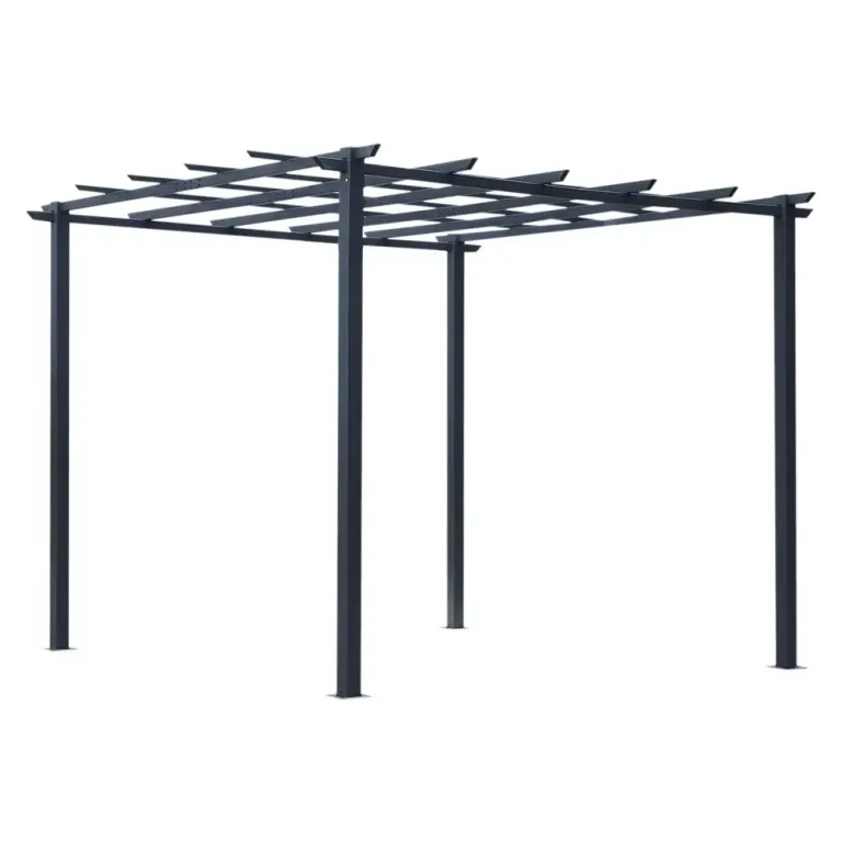 Stor Rosenpaviljong Metall Trädgårdsbåge 297 x 295 x 230 cm
