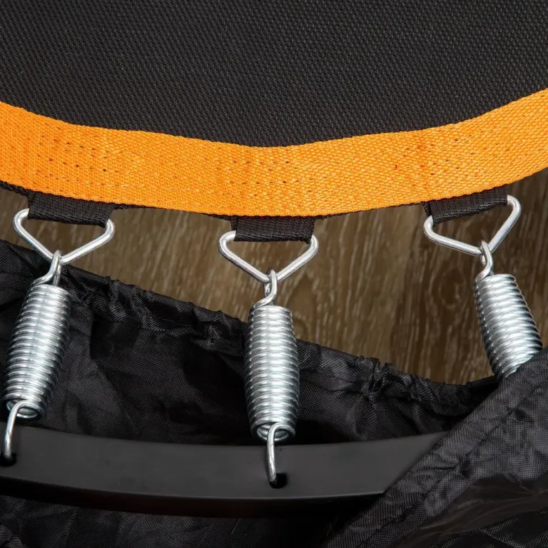 Studsmatta Fitness Rebounder Hopfällbar Svart 102 Cm Minitrampolin