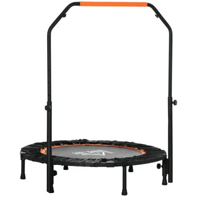 Studsmatta Fitness Rebounder Hopfällbar Svart 102 Cm Minitrampolin