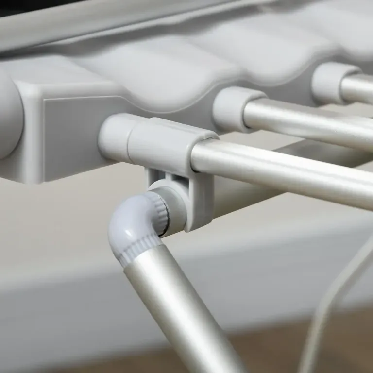 Torkställning Klädtork Elektrisk, Silver Elektriskt Värme Vikbar