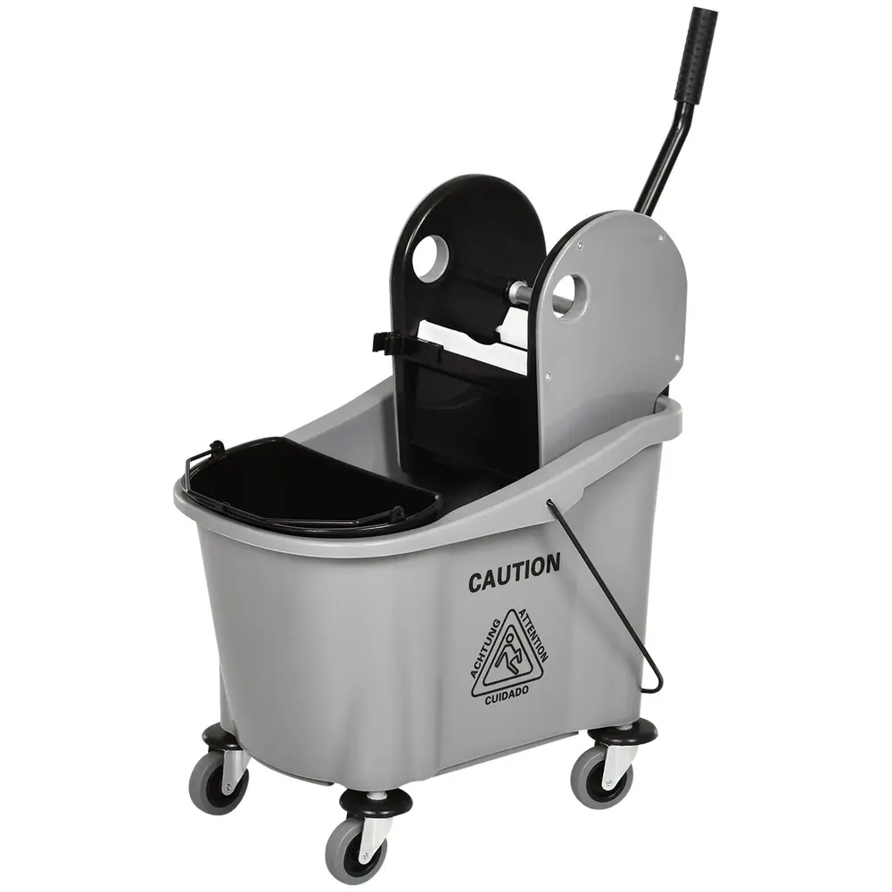 Städvagn Torkvagn Grå av Plast och Metall 54 x 41 x 91,5 cm