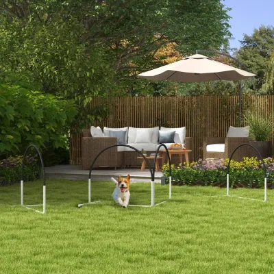 Agility Träningsset Hundsport Svart av Plast och Polyester