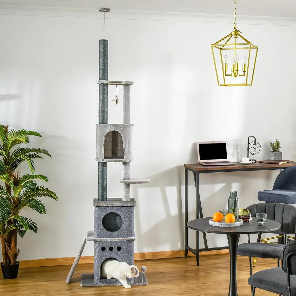 Klösträd Golv-till-Tak XXL Höjdjusterbar 225-255 Cm