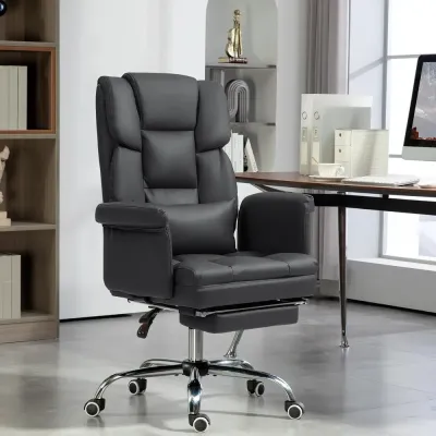Ergonomisk Kontorsstol Höjdjusterbar Lutande 48–56 cm