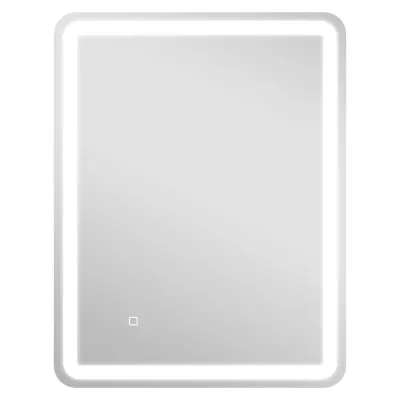 Badrumsspegel med LED-Belysning 60 x 80 cm, Silver