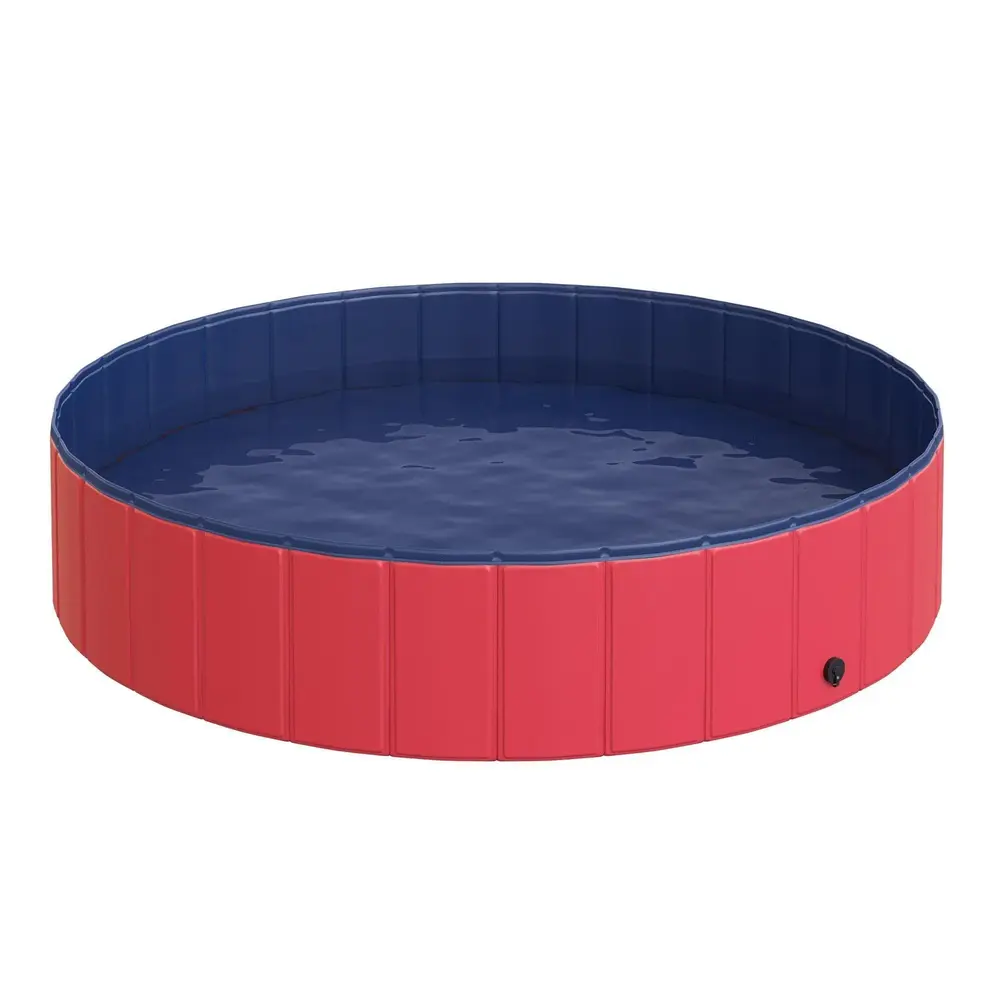 Hundbassäng Stor Plaskdamm för Hundar Pool Ø140 x H30 Cm