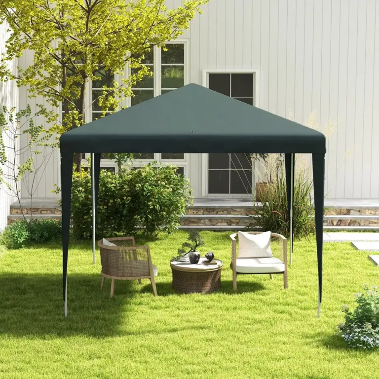 Paviljong med Klicksystem och Rostfri Ram 2,7 x 2,7 m