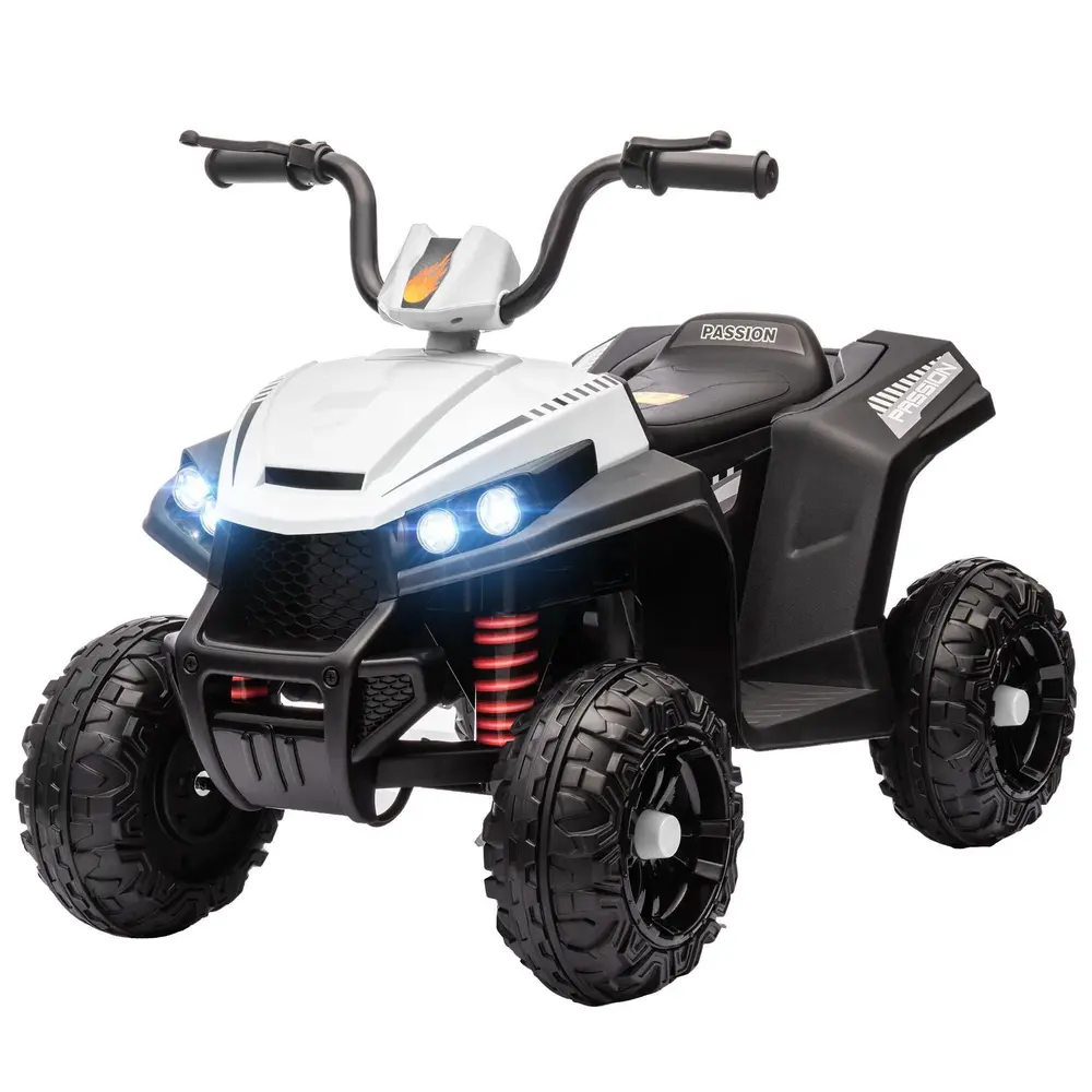 Elektrisk Fyrhjuling Barnbil 12V Quad med Musik och Ljus
