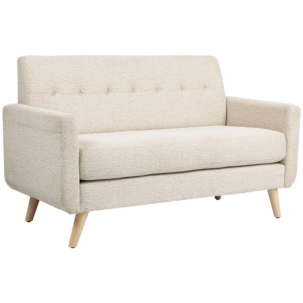 2-sits Soffa Bekväm Beige 134 x 71 x 82 Cm