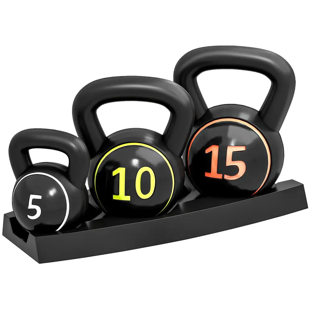 Kettlebell-Set 3 Kettlebells (2,2 Kg / 4,5 Kg / 6,8 Kg)