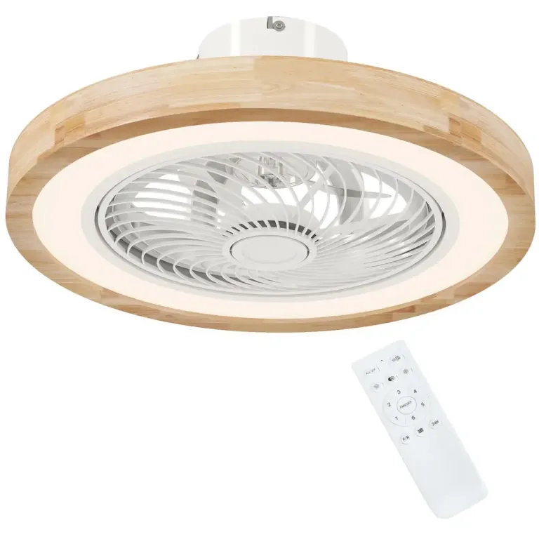 Takfläkt med Lampa och Fjärrkontroll Samt 6 Hastigheter