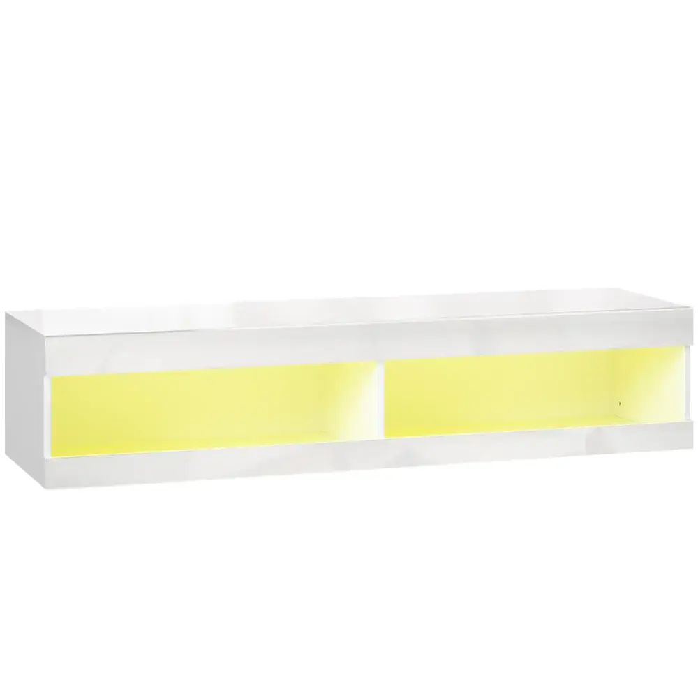 Hängande TV-Skåp med RGB LED-Belysning i 16 140x40x30 Cm