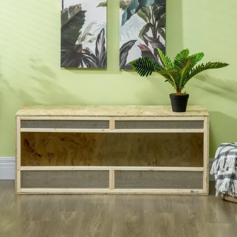 Terrarium för Reptiler och Groddjur Låda Glasfönster