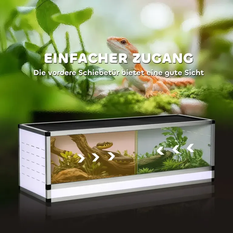 Terrarium i Aluminium för Reptiler Låda