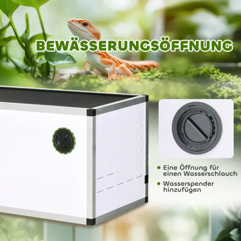 Terrarium i Aluminium för Reptiler Låda