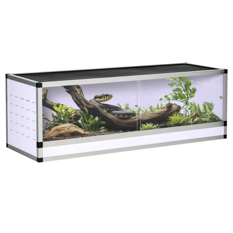 Terrarium i Aluminium för Reptiler Låda